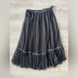 Vintage Diesel Tulle Skirt with denim accents